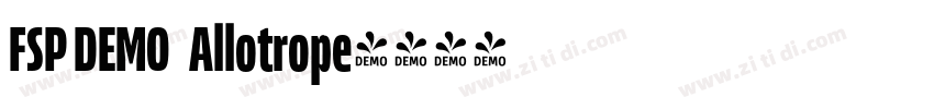 FSP DEMO   Allotrope字体转换